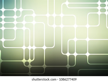 Dark Green vector abstract doodle background. Doodles on blurred abstract background with gradient. The completely new template can be used for your brand book.