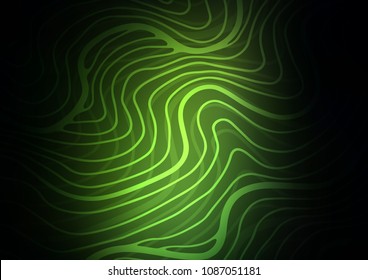 Dark Green vector abstract doodle background. A completely new color illustration in doodle style. Brand-new style for your business design.