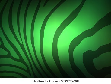 Dark Green vector abstract doodle texture. Shining colored illustration with doodles in Zen tangle style. Brand-new design for your business.