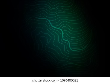 Dark Green vector abstract doodle template. Glitter abstract illustration with doodles and Zen tangles. A completely new design for your business.