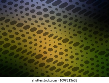 Dark Green vector abstract doodle background. A vague abstract illustration with doodles in Indian style. The pattern can be used for wallpapers and coloring books.