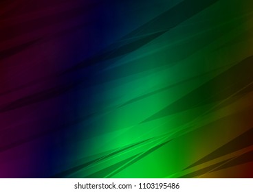 Dark Green vector abstract doodle template. Creative illustration in blurred style with doodles and Zen tangles. The pattern can be used for coloring books and pages for kids.