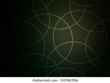 Dark Green vector abstract doodle template. Colorful abstract illustration with lines in Asian style. Brand-new style for your business design.