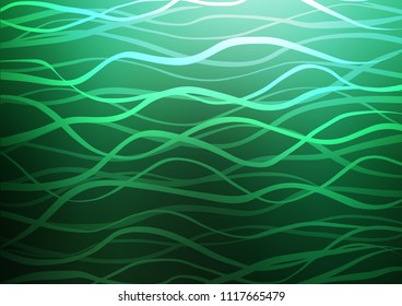 Dark Green vector abstract doodle template. Colorful illustration in abstract style with doodles and Zen tangles. Hand painted design for web, leaflet, textile.