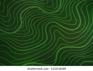 Dark Green vector abstract doodle background. Blurred decorative design in Indian style with Zen tangles. Brand-new style for your business design.