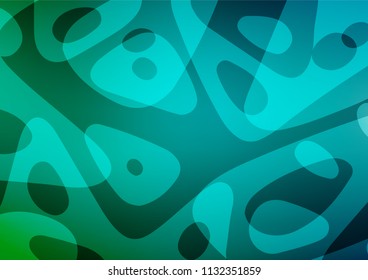 Dark Green vector abstract doodle background. Decorative shining illustration with doodles on abstract template. The completely new template can be used for your brand book.
