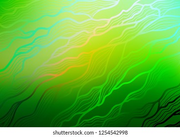 Dark Green vector abstract doodle background. Decorative shining illustration with doodles on abstract template. The elegant pattern can be used as a part of a brand book.