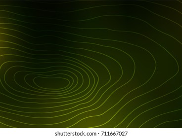 Dark Green vector abstract doodle background. Colorful abstract illustration with lines in Asian style. The pattern can be used for coloring books and pages for kids.