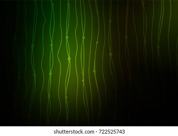 Dark Green vector abstract doodle pattern. Shining colored illustration with doodles in Arabic style. The template can be used as a background for cell phones.