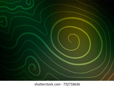 Dark Green vector abstract doodle texture. Shining colored illustration with doodles in Zen tangle style. The elegant pattern can be used as a part of a brand book.