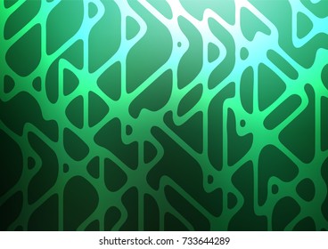 Dark Green vector abstract doodle pattern. Modern geometrical abstract illustration with doodles. The elegant pattern can be used as a part of a brand book.