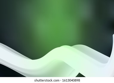 Dark Green vector abstract layout. Creative illustration in halftone style with gradient. New style for your business design.