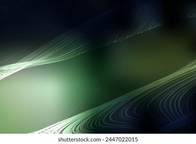 Dark Green vector abstract layout. A completely new colored illustration in blur style. New style design for your brand book.