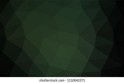 Dark Green vector abstract mosaic background. Colorful illustration in abstract style with gradient. The elegant pattern can be used as part of a brand book.