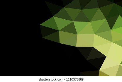 Dark Green vector abstract mosaic abstract mosaic. Modern geometrical abstract illustration with gradient. The polygonal design can be used for your web site.