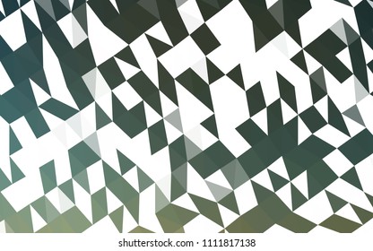 Dark Green vector abstract mosaic pattern. Shining colored illustration in a Brand new style. The polygonal design can be used for your web site.