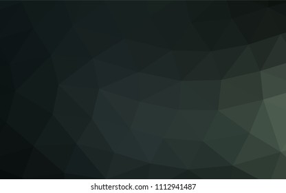 Dark Green vector abstract mosaic background. Glitter abstract illustration with an elegant design. The polygonal design can be used for your web site.