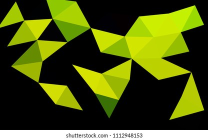 Dark Green vector abstract mosaic abstract mosaic. An elegant bright illustration with gradient. The polygonal design can be used for your web site.