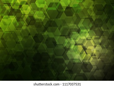 Dark Green vector abstract mosaic background. A completely new color illustration in a vague style. The textured pattern can be used for background.