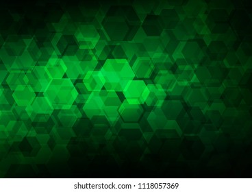 Dark Green vector abstract mosaic background. An elegant bright illustration with gradient. A completely new design for your business.