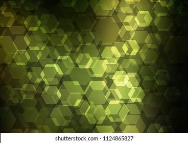 Dark Green vector abstract mosaic background. Shining colored illustration in a Brand new style. A new texture for your design.