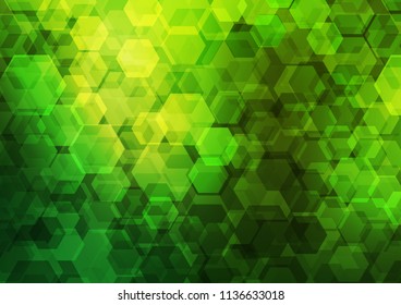 Dark Green vector abstract mosaic background. An elegant bright illustration with gradient. A completely new design for your business.