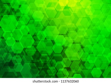 Dark Green vector abstract mosaic background. Glitter abstract illustration with an elegant design. The template can be used as a background for cell phones.