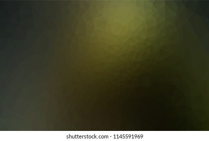 Dark Green vector abstract mosaic backdrop. Creative geometric illustration in Origami style with gradient. The completely new template can be used for your brand book.