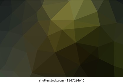 Dark Green vector abstract mosaic pattern. Geometric illustration in Origami style with gradient.  A completely new design for your business.