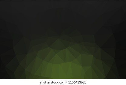 Dark Green vector abstract mosaic pattern. Modern geometrical abstract illustration with gradient. The textured pattern can be used for background.