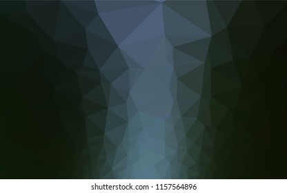 Dark Green vector abstract mosaic backdrop. Colorful illustration in abstract style with gradient. A completely new design for your business.