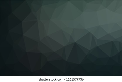 Dark Green vector abstract mosaic backdrop. Modern geometrical abstract illustration with gradient. A completely new template for your business design.