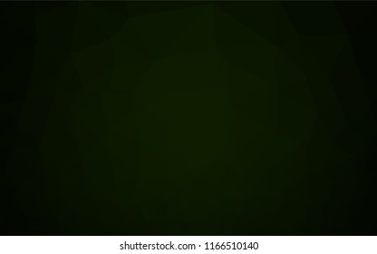 Dark Green vector abstract mosaic pattern. A completely new color illustration in a vague style. The textured pattern can be used for background.