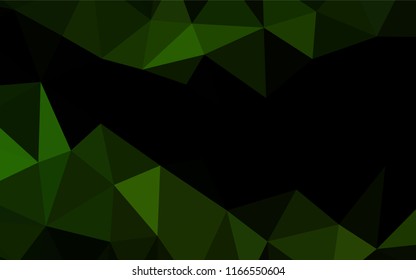 Dark Green vector abstract mosaic backdrop. Shining colored illustration in a Brand new style. A completely new template for your business design.