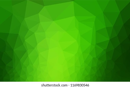 Dark Green vector abstract mosaic backdrop. Brand new colored illustration in blurry style with gradient. Brand new style for your business design.