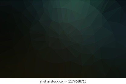 Dark Green vector abstract mosaic backdrop. An elegant bright illustration with gradient. The textured pattern can be used for background.