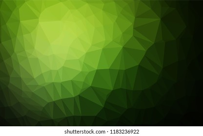 Dark Green vector abstract mosaic pattern. Colorful abstract illustration with gradient. A new texture for your design.