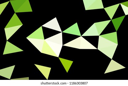 Dark Green vector abstract mosaic abstract mosaic. Glitter abstract illustration with an elegant design. A new texture for your design.