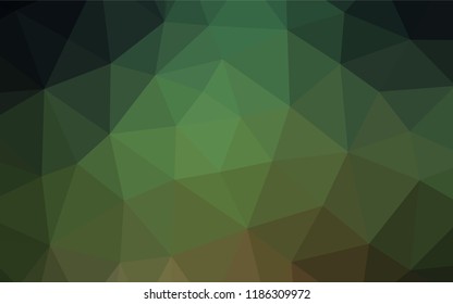 Dark Green vector abstract mosaic background. A vague abstract illustration with gradient. The elegant pattern can be used as part of a brand book.