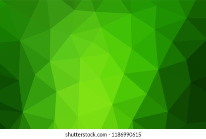 Dark Green vector abstract mosaic background. Colorful abstract illustration with gradient. A completely new design for your business.