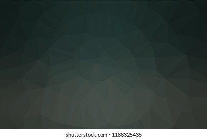 Dark Green vector abstract mosaic background. A sample with polygonal shapes. The elegant pattern can be used as part of a brand book.