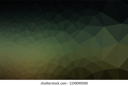 Dark Green vector abstract mosaic backdrop. Colorful illustration in abstract style with gradient. Brand new design for your business.