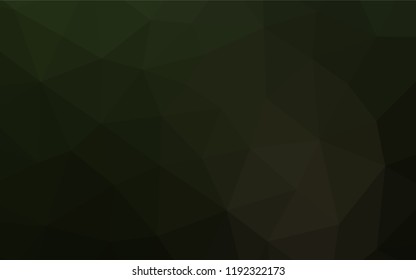 Dark Green vector abstract mosaic pattern. Creative illustration in halftone style with gradient. The completely new template can be used for your brand book.