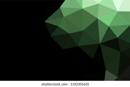 Dark Green vector abstract mosaic background. An elegant bright illustration with gradient. A completely new design for your business.