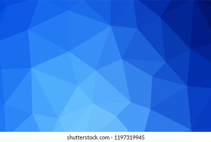 Dark Green vector abstract mosaic background. Colorful abstract illustration with triangles. New template for your brand book.