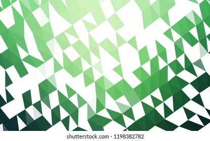 Dark Green vector abstract mosaic background. An elegant bright illustration with gradient. A completely new design for your business.