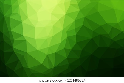 Dark Green vector abstract mosaic background. An elegant bright illustration with gradient. The completely new template can be used for your brand book.