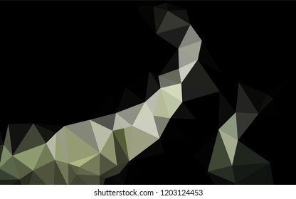 Dark Green vector abstract mosaic pattern. A completely new color illustration in a vague style. The completely new template can be used for your brand book.