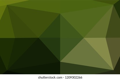 Dark Green vector abstract mosaic background. Colorful illustration in abstract style with gradient. The completely new template can be used for your brand book.