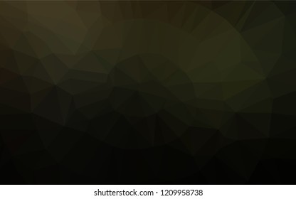 Dark Green vector abstract mosaic backdrop. Colorful illustration in abstract style with gradient. The polygonal design can be used for your web site.